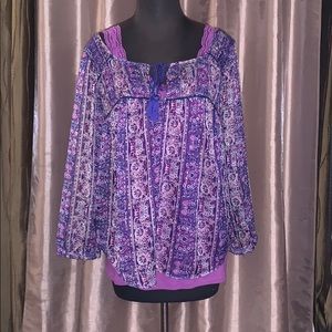 Tank top and sheer blouse bundle